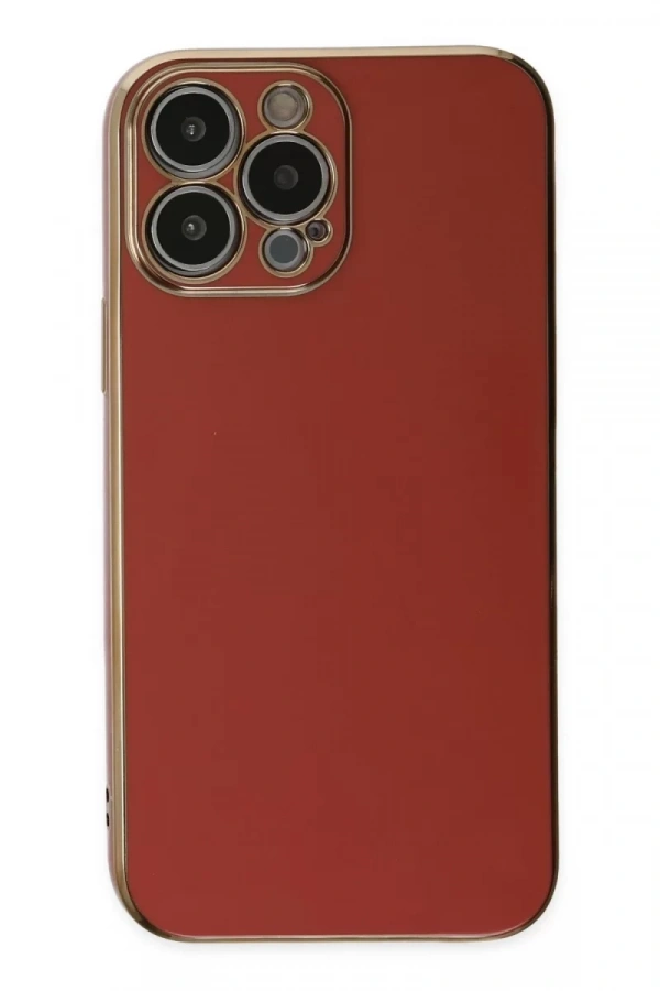 Apple iPhone 15 Pro Max Kılıf Volet Silikon - Kırmızı
