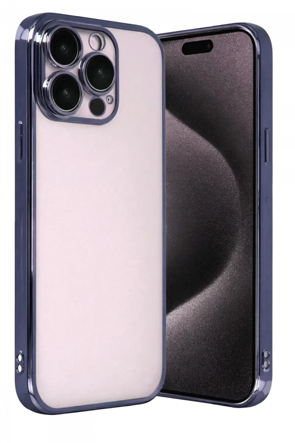 Apple iPhone 15 Pro Max Lensli Silikon - Lacivert
