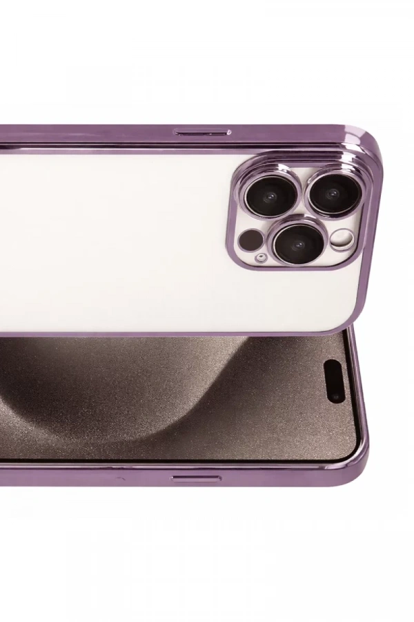 Apple iPhone 15 Pro Max Lensli Silikon - Mor