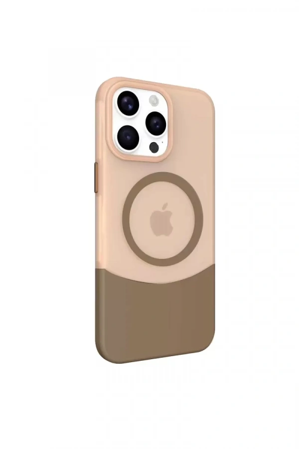 Apple iPhone 15 Pro Max PC Suit Magsafe Kapak - Kahverengi