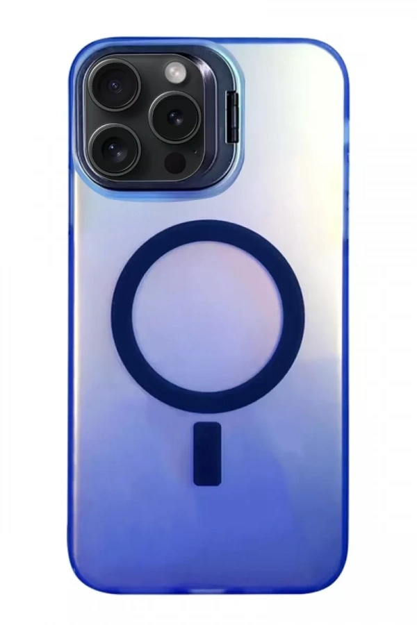 Apple iPhone 15 Pro Max Primera Magsafe Standlı Kapak - Lacivert
