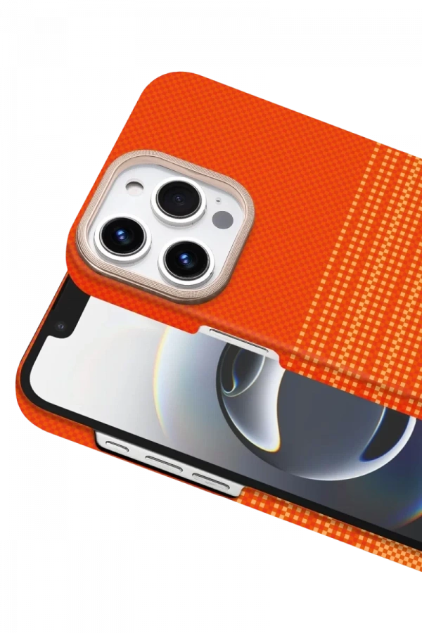 Apple iPhone 15 Pro Max Vega Magsafe Kapak - Turuncu