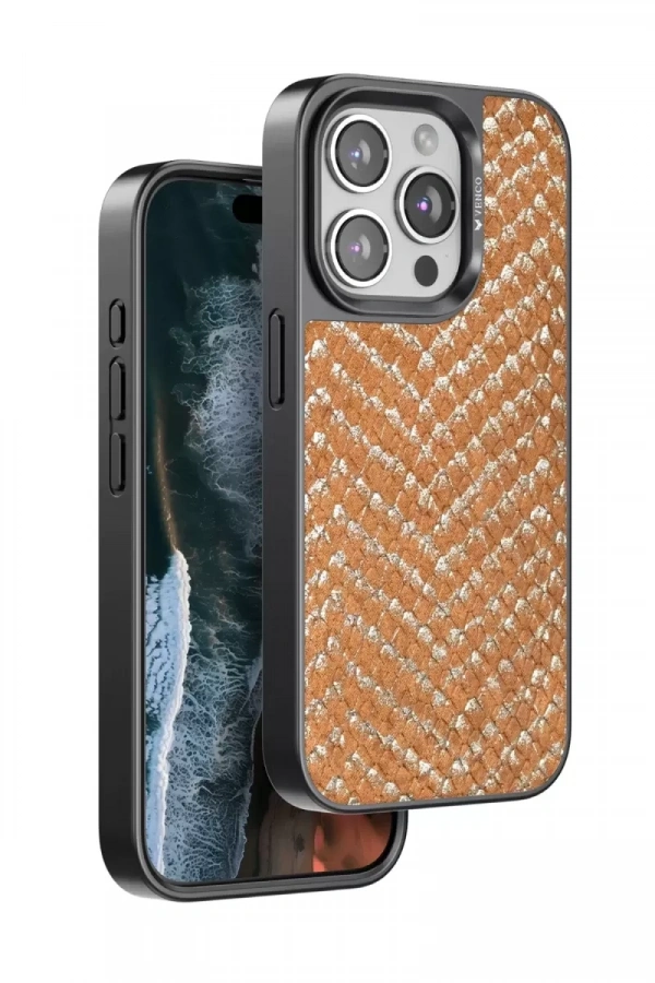 Apple iPhone 15 Pro Viper Kapak - Kahverengi
