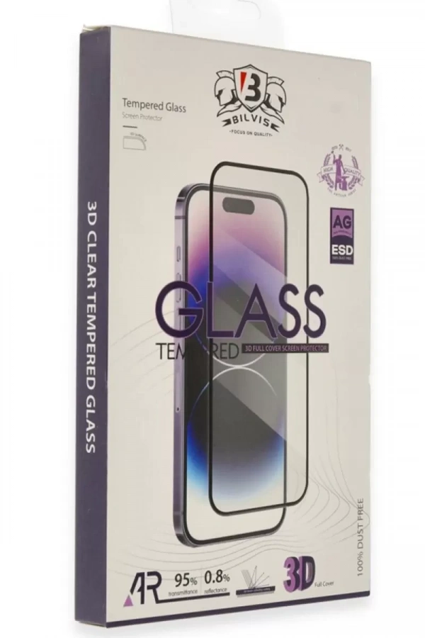 Apple iPhone 16 Bilvis 3D Mat Cam Ekran Koruyucu
