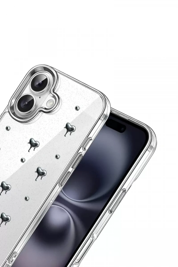 Apple iPhone 16 Fiyonk Desenli Kapak - Desen 1