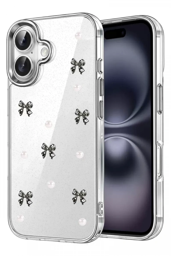 Apple iPhone 16 Fiyonk Desenli Kapak - Desen 8