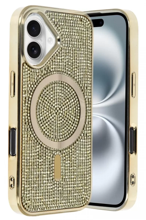Apple iPhone 16 Helen Magsafe Kapak - Gold