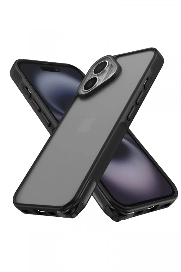 Apple iPhone 16 Kılıf Elegant Kapak - Siyah