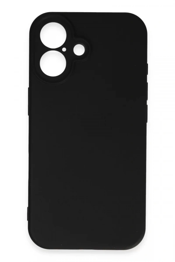 Apple iPhone 16 Kılıf First Silikon - Siyah