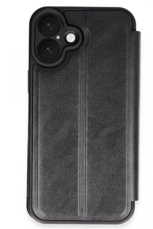 Apple iPhone 16 Kılıf Flip Cover - Siyah