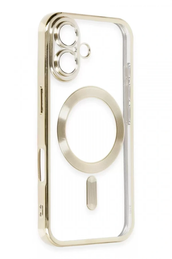 Apple iPhone 16 Kılıf Kross Magneticsafe Kapak - Gold