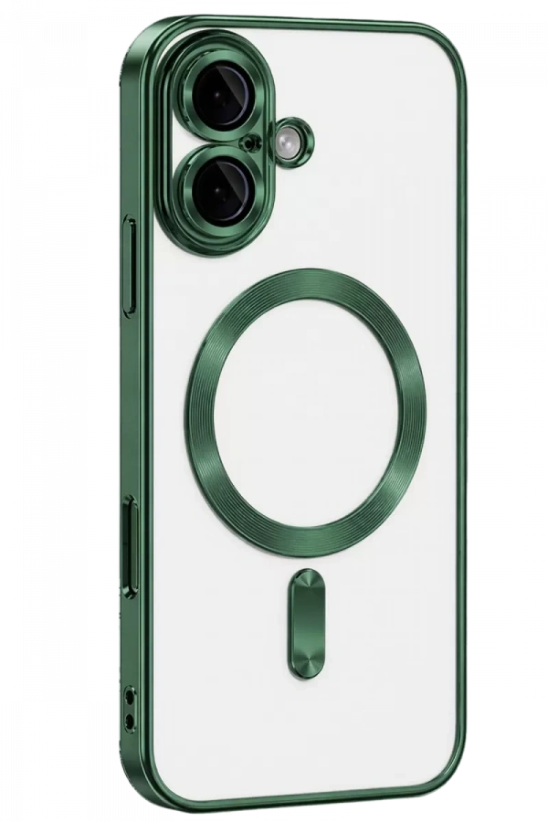 Apple iPhone 16 Kılıf Kross Magneticsafe Kapak - Koyu Yeşil
