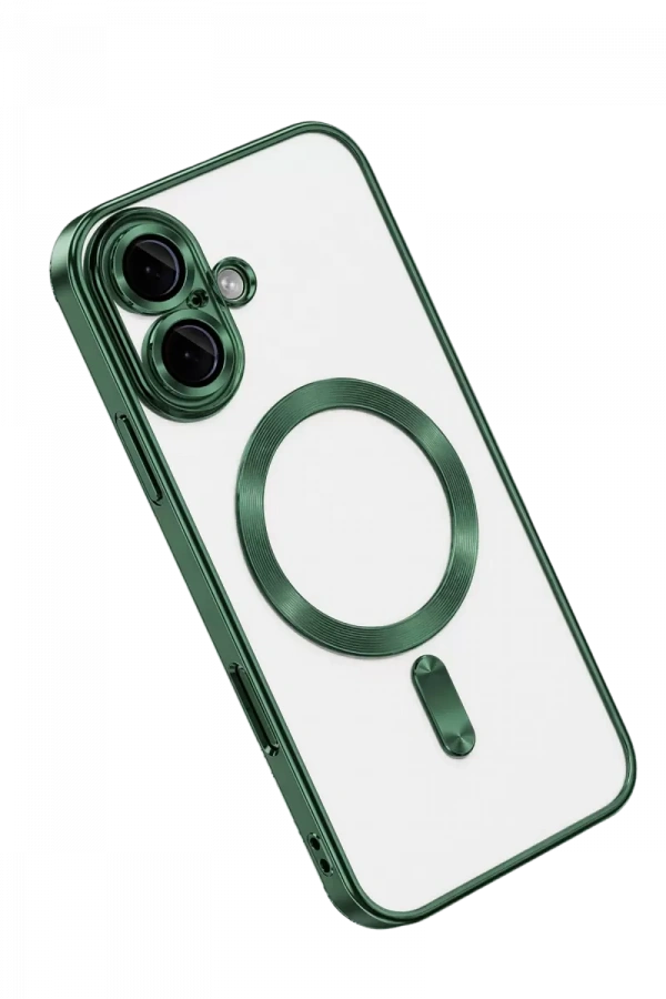 Apple iPhone 16 Kılıf Kross Magneticsafe Kapak - Koyu Yeşil