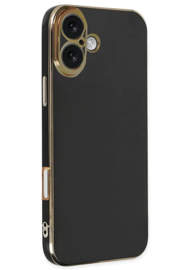 Apple iPhone 16 Kılıf Volet Silikon - Siyah