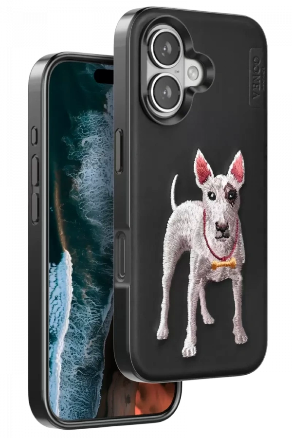 Apple iPhone 16 Perma Desenli Kapak - Siyah