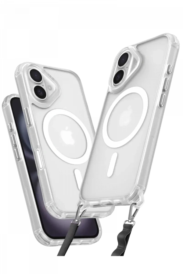 Apple iPhone 16 Plus Kılıf Enka Magsafe Silikon Kılıf - Şeffaf