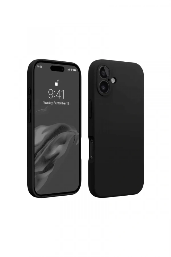 Apple iPhone 16 Plus Kılıf First Silikon - Siyah