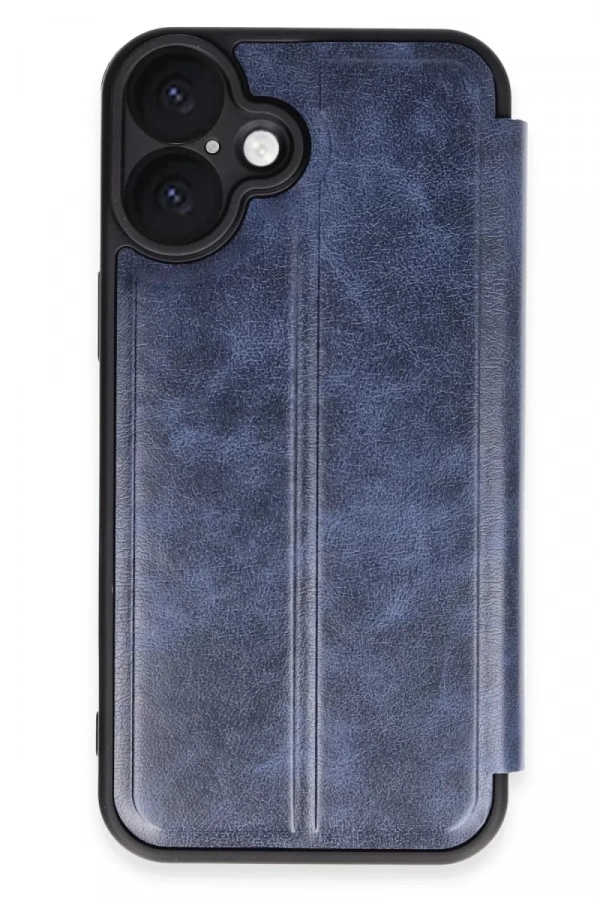 Apple iPhone 16 Plus Kılıf Flip Cover - Lacivert