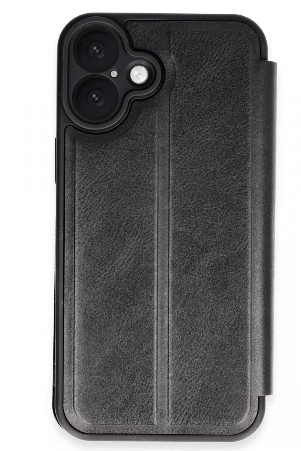 Apple iPhone 16 Plus Kılıf Flip Cover - Siyah