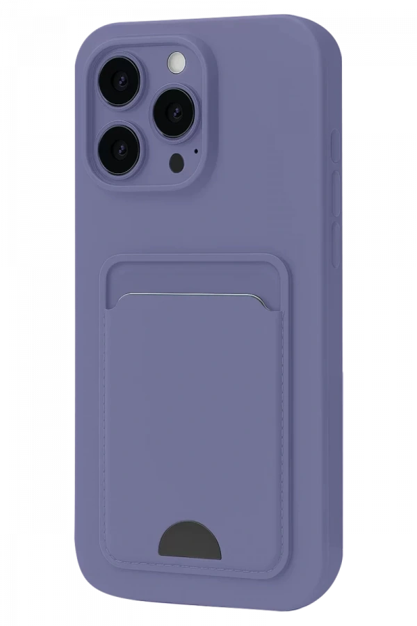 Apple iPhone 16 Plus Kılıf Kelvin Kartvizitli Silikon - Lila