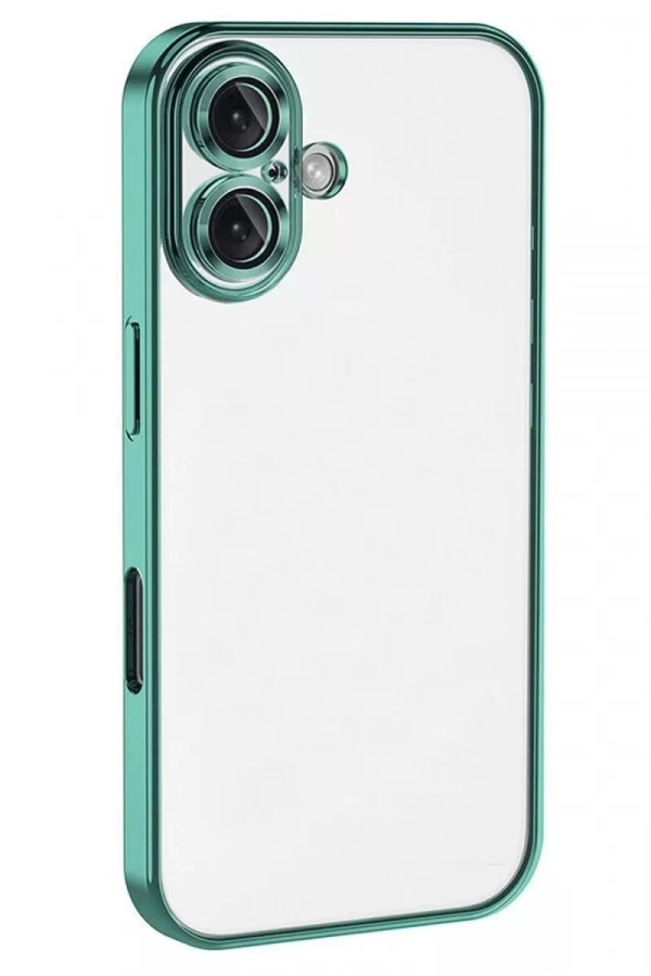 Apple iPhone 16 Plus Kılıf Lensli Silikon - Turkuaz