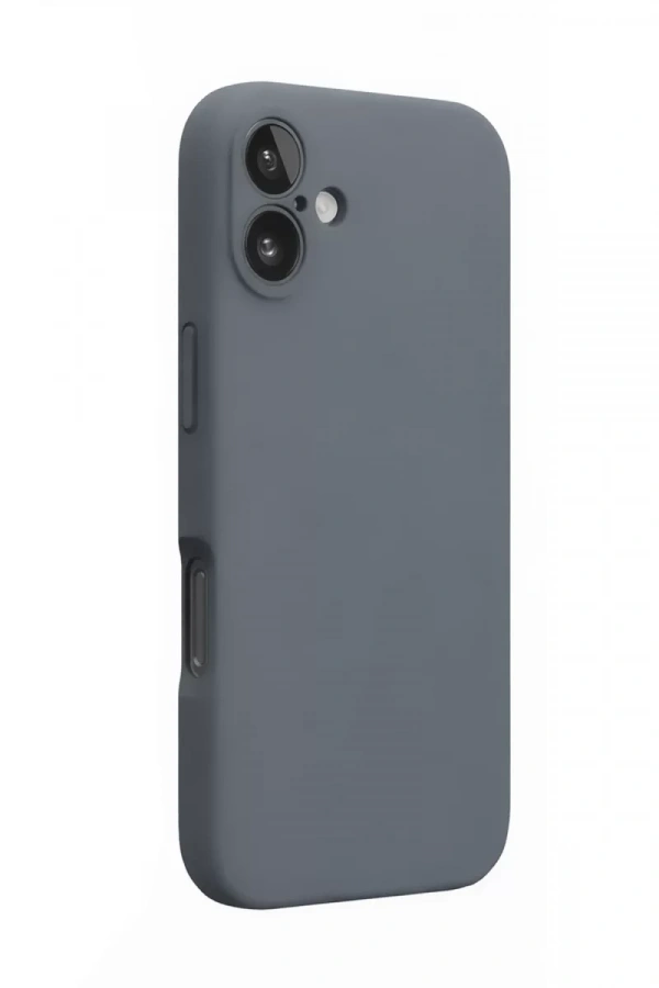 Apple iPhone 16 Plus Kılıf Nano içi Kadife Silikon - Gri