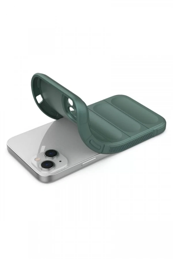 Apple iPhone 16 Plus Kılıf Optimum Silikon - Koyu Yeşil