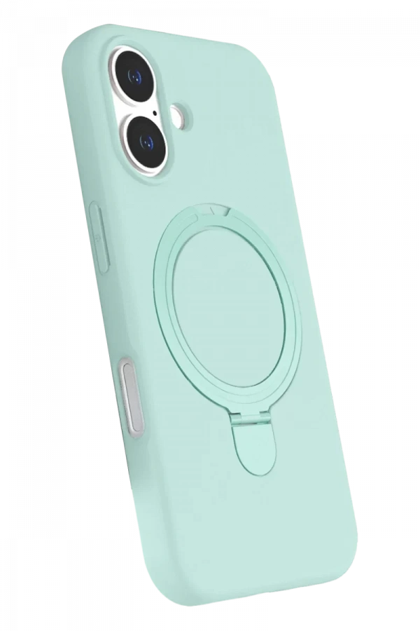 Apple iPhone 16 Plus Regal Magsafe Standlı Kapak - Su Yeşili