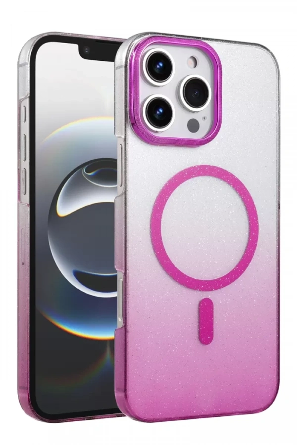 Apple iPhone 16 Pro Glossy Magsafe Kapak - Mor
