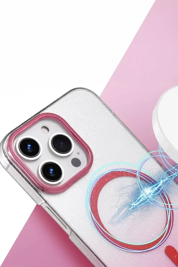 Apple iPhone 16 Pro Glossy Magsafe Kapak - Siyah