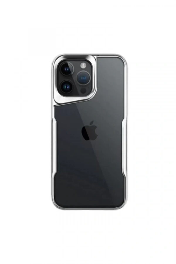 Apple iPhone 16 Pro Kılıf Boyi Silikon Kapak - Gümüş