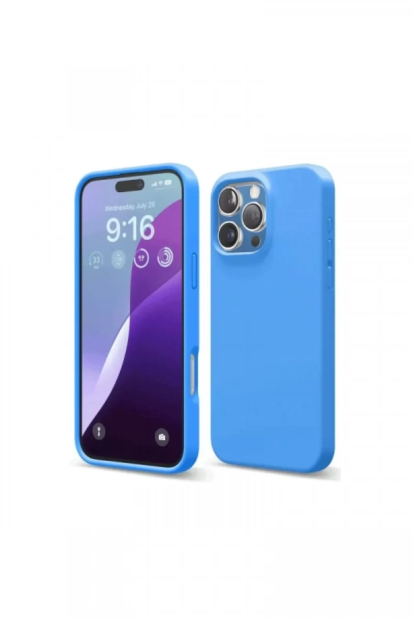 Apple iPhone 16 Pro Kılıf First Silikon - Mavi