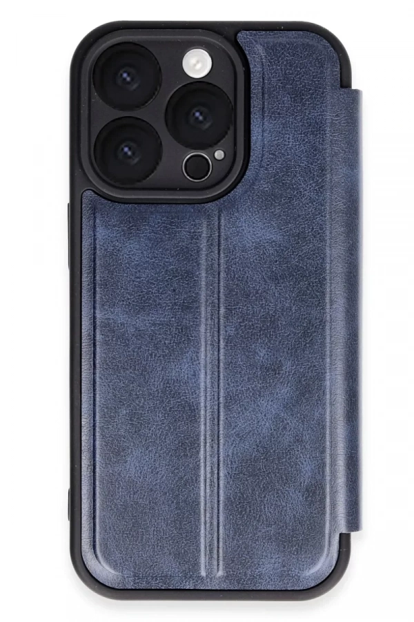 Apple iPhone 16 Pro Kılıf Flip Cover - Lacivert
