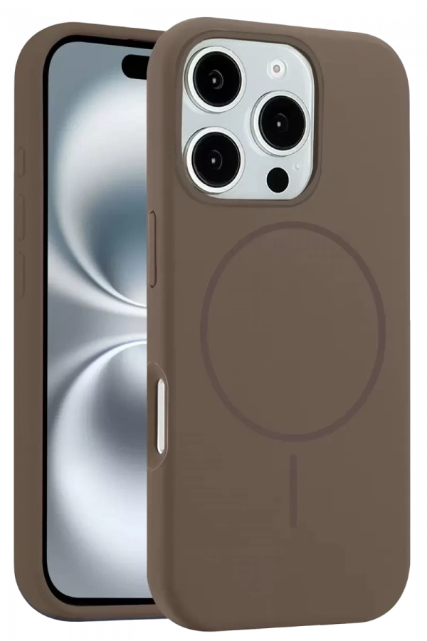 Apple iPhone 16 Pro Kılıf Jully Magsafe Kapak - Kahverengi