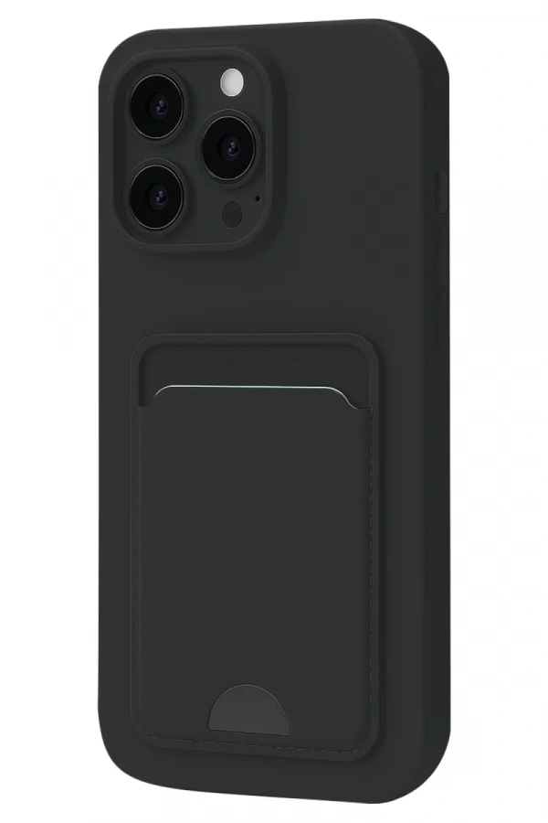 Apple iPhone 16 Pro Kılıf Kelvin Kartvizitli Silikon - Siyah