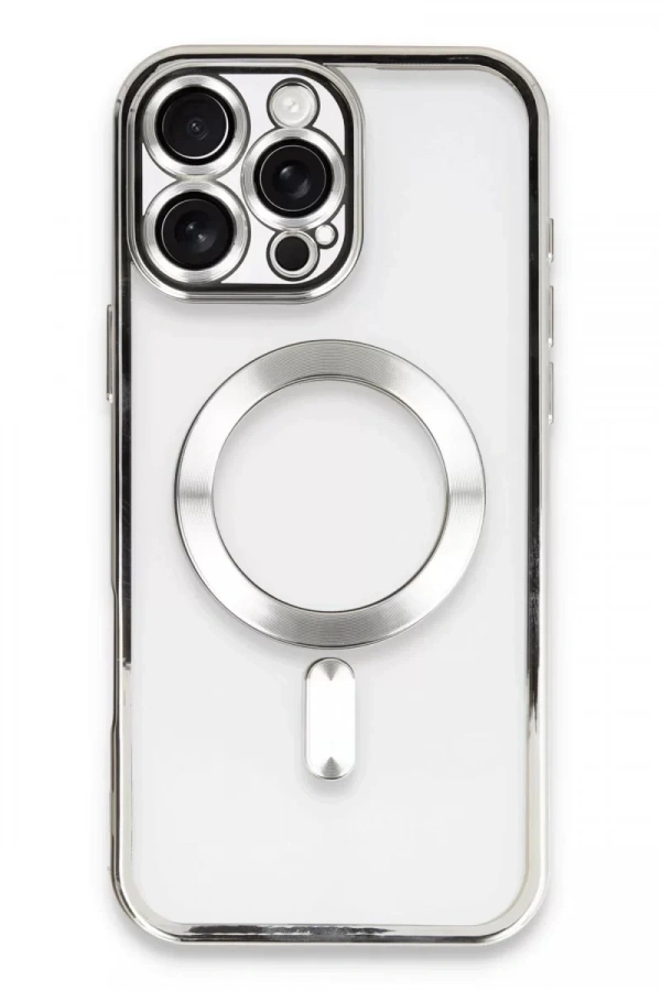 Apple iPhone 16 Pro Kılıf Kross Magneticsafe Kapak - Gümüş