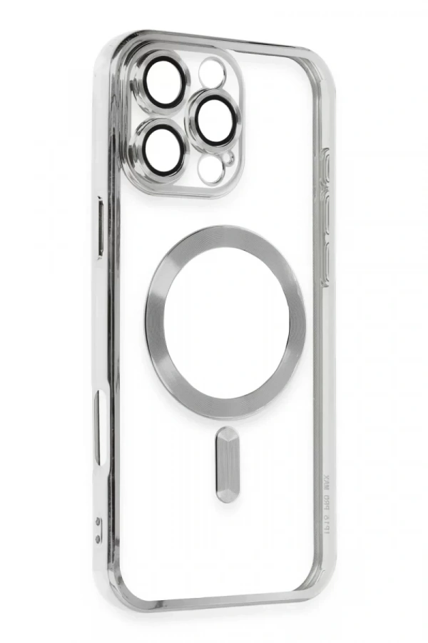 Apple iPhone 16 Pro Kılıf Kross Magneticsafe Kapak - Gümüş