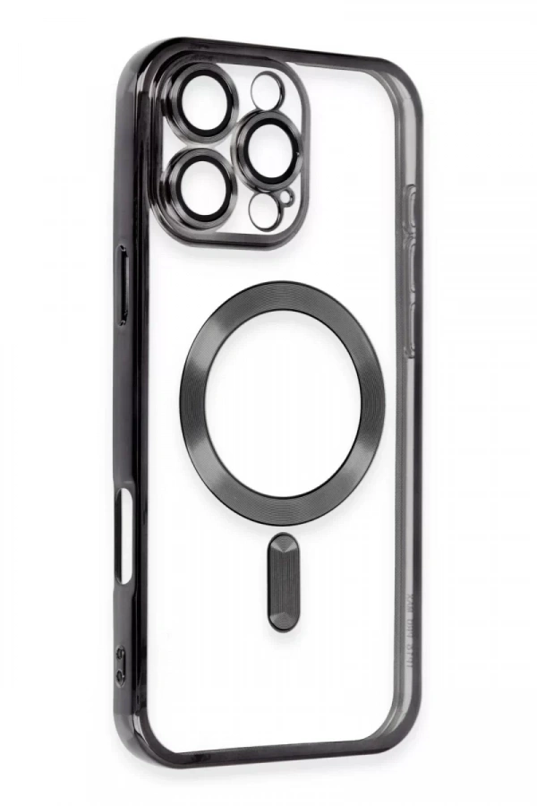 Apple iPhone 16 Pro Kılıf Kross Magneticsafe Kapak - Siyah