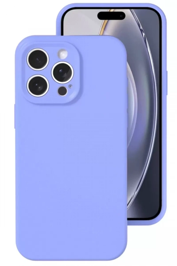 Apple iPhone 16 Pro Kılıf Nano içi Kadife Silikon - Lila