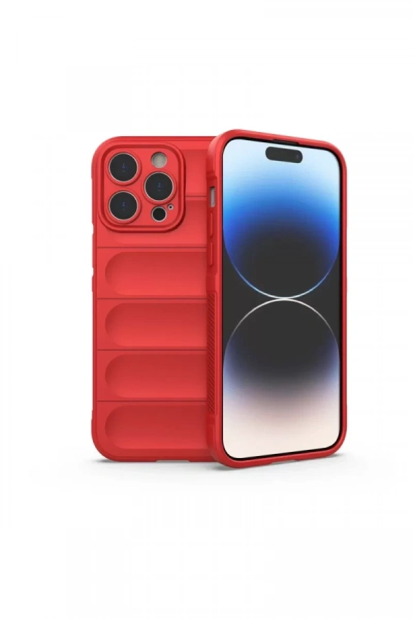 Apple iPhone 16 Pro Kılıf Optimum Silikon - Kırmızı