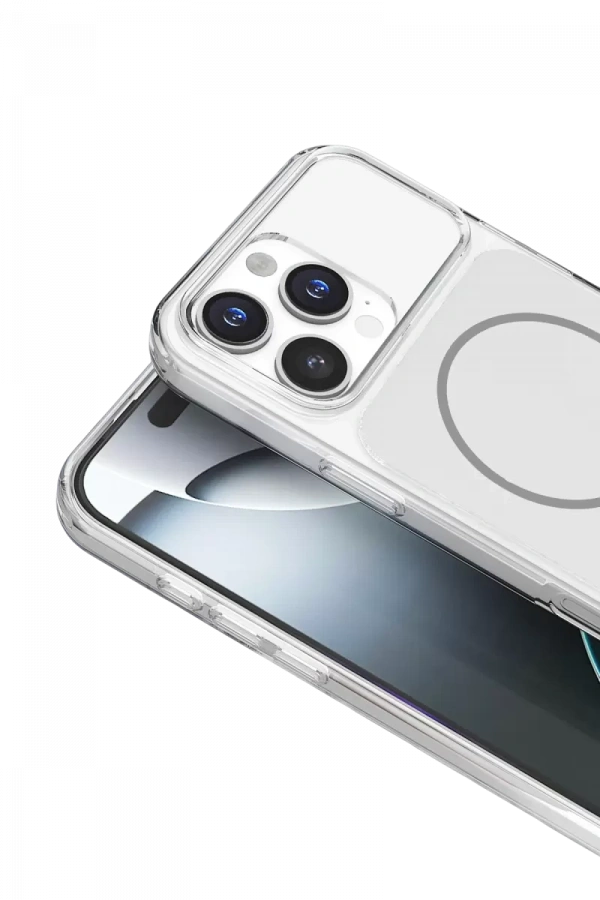 Apple iPhone 16 Pro Max Bruma Magsafe Kapak - Gümüş