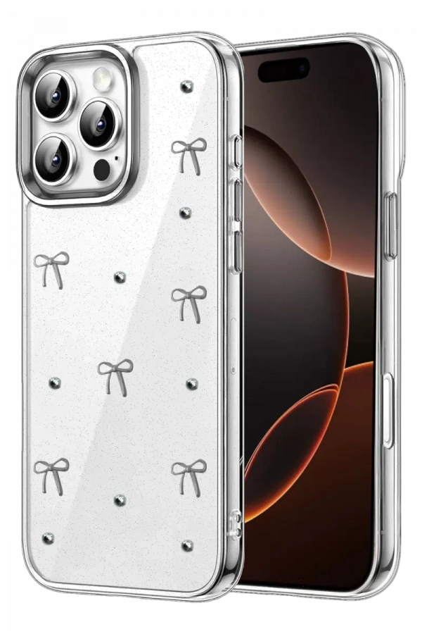 Apple iPhone 16 Pro Max Fiyonk Desenli Kapak - Desen 5