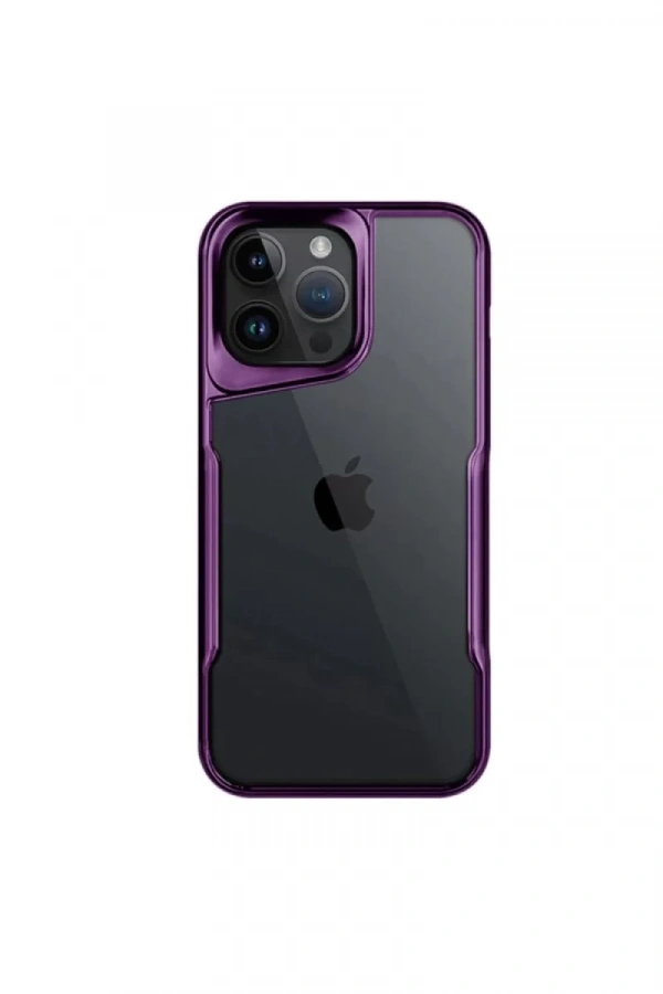 Apple iPhone 16 Pro Max Kılıf Boyi Silikon Kapak - Derin Mor