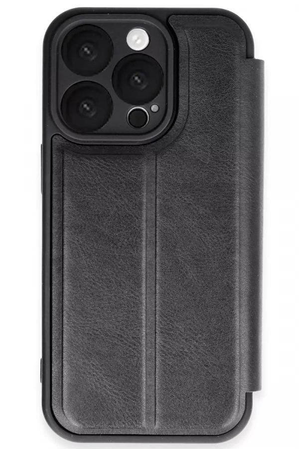 Apple iPhone 16 Pro Max Kılıf Flip Cover - Siyah