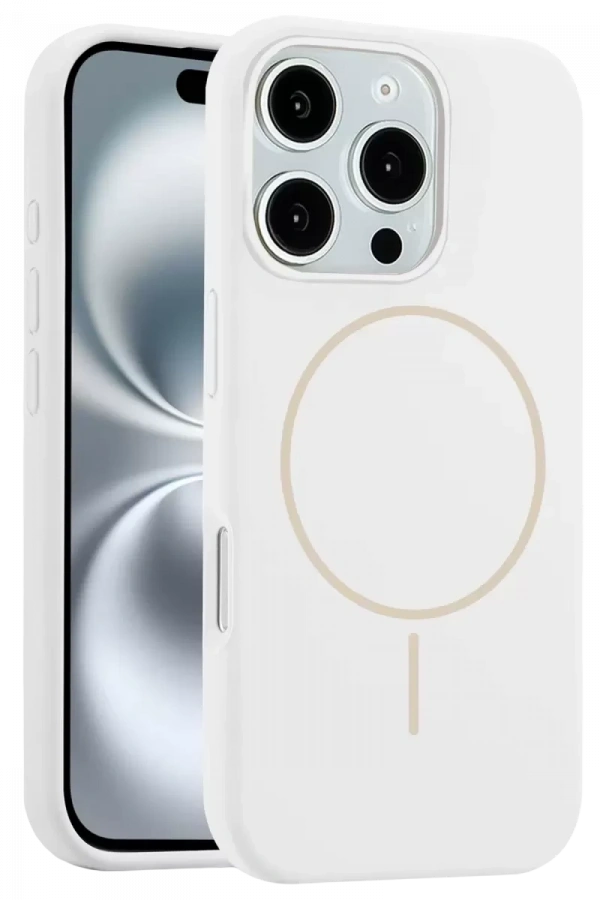 Apple iPhone 16 Pro Max Kılıf Jully Magsafe Kapak - Beyaz