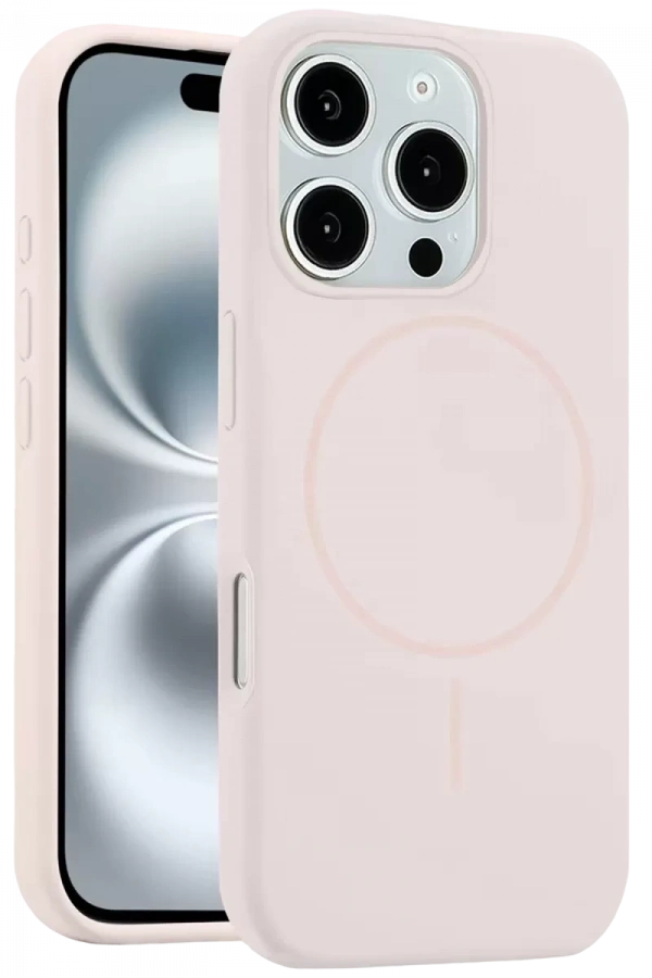 Apple iPhone 16 Pro Max Kılıf Jully Magsafe Kapak - Pudra