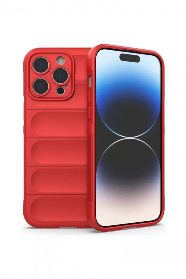 Apple iPhone 16 Pro Max Kılıf Optimum Silikon - Kırmızı