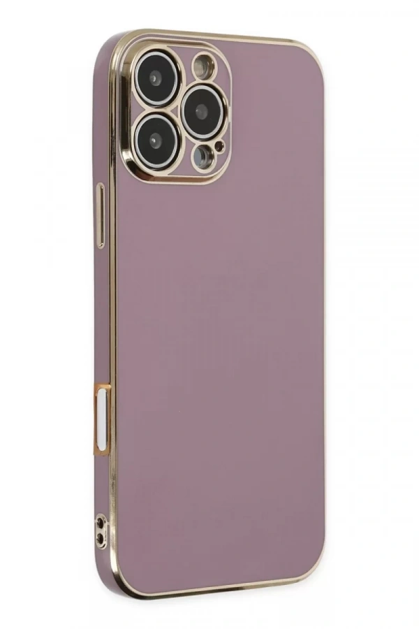 Apple iPhone 16 Pro Max Kılıf Volet Silikon - Mor
