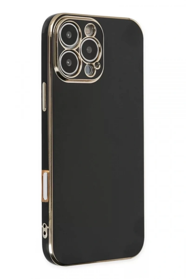 Apple iPhone 16 Pro Max Kılıf Volet Silikon - Siyah