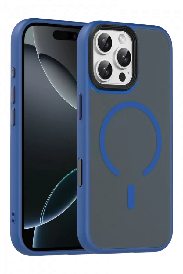 Apple iPhone 16 Pro Max Megane Magsafe Kapak - Lacivert